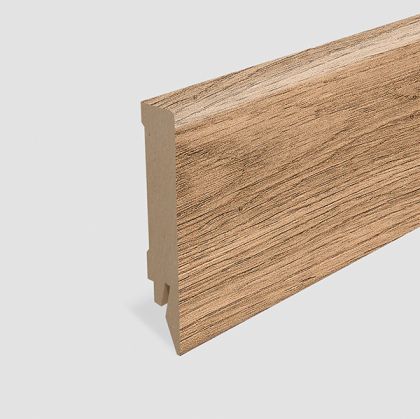 Plinta MDF Egger cubica 80x14 mm, 2,4 m, pentru parchet EL2418