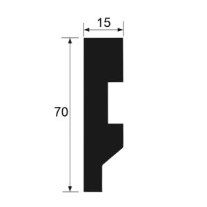 Plinta cubica duropolimer 70x15mm