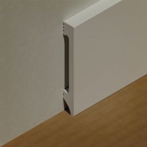 Plinta dreapta polistiren extrudat 100x14mm, 2.5m, alba